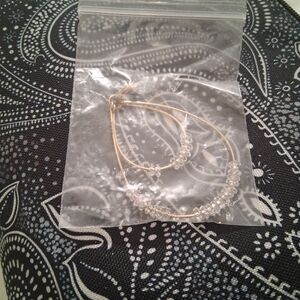 Elegant Gold and Herkimer Diamond Gold Pendant New By Deborah Guyot